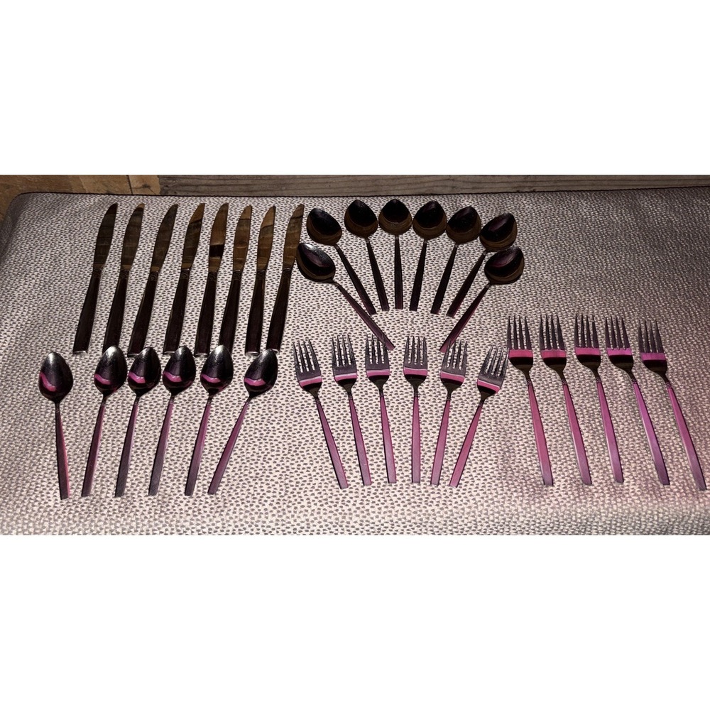 Oneida Melissa Stainless Steel 1881 Roger Silverware Flatware 33 Pieces Vintage